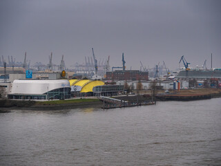 Hamburg City Shape View from the Elfi Balcony