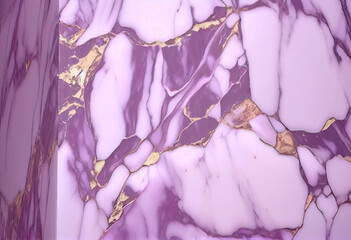 Some purple and gold marble based background. Generative AI