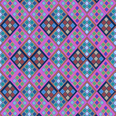 Colorful seamless geometric shape beautiful pattern 