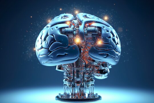 brain with artificial intelligence technology concept generative ai