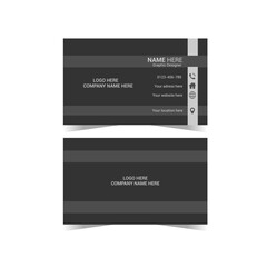 Modern business card template for creative business.