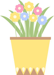 flowers in a plant pot