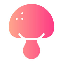 mushroom gradient icon
