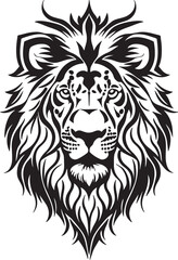 Naklejka na ściany i meble Excellent and powerful lion emblem art vector