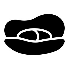 mussel glyph icon