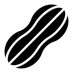 peanut glyph icon