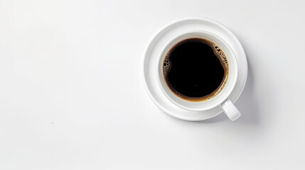 top view of coffee cup