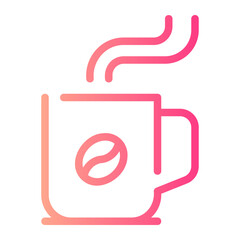 coffee gradient icon