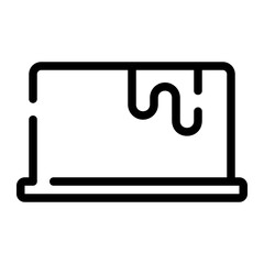 Butter line icon