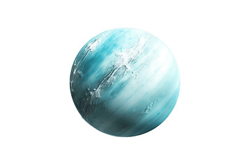 Isolated Illustration of Uranus Planet on Transparent Background