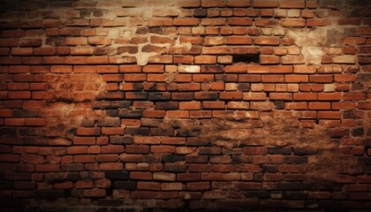 Brick wall pattern texture, Generative Ai