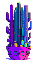 Cyberpunk cactus 