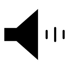 music speaker glyph 