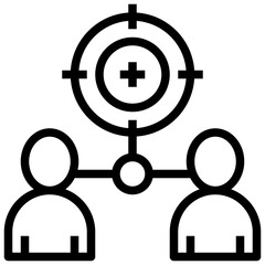 Fototapeta premium Behavior line icon,linear,outline,graphic,illustration