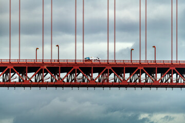 RV across the Golden Gate Bridge