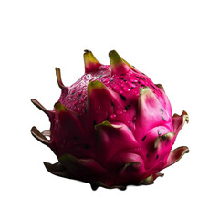 dragon fruit isolated on transparent background 