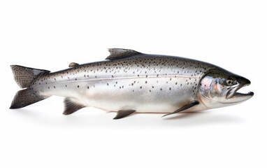 Naklejka premium salmon fish created with Generative AI technology