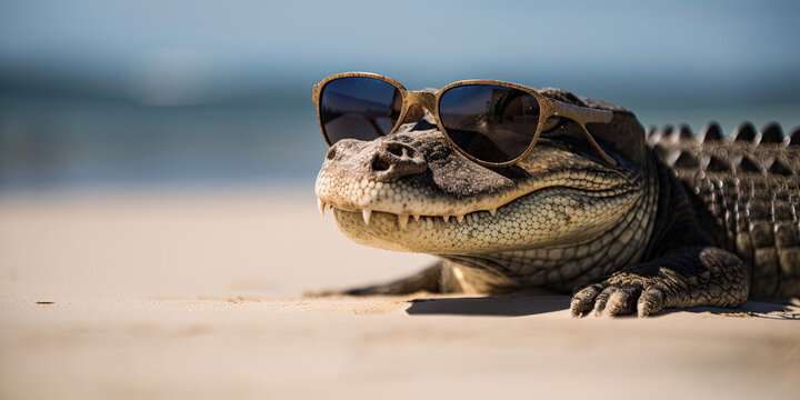 Alligator Sunglasses Images – Browse 884 Stock Photos, Vectors, and Video |  Adobe Stock