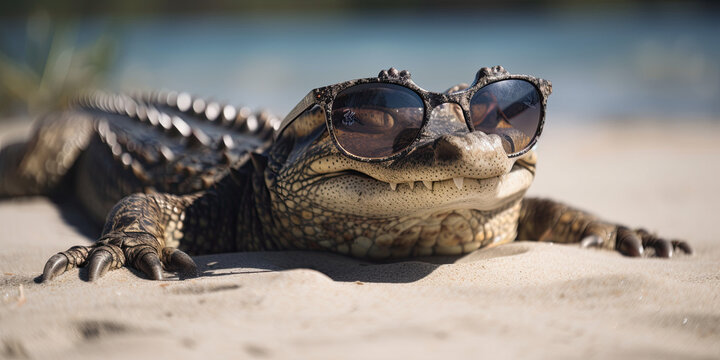 Alligator Sunglasses Images – Browse 991 Stock Photos, Vectors, and Video
