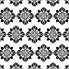 geometric cool abstract floral pattern