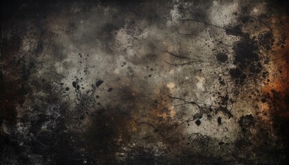 Fototapeta premium Black Background, Stone, Wall, Grunge Background, Generative Ai