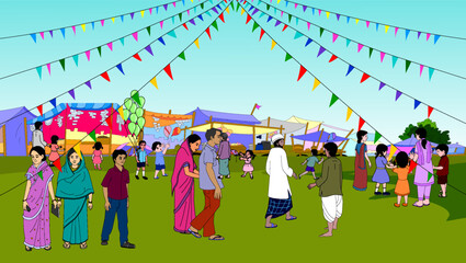 village fair beautiful picture