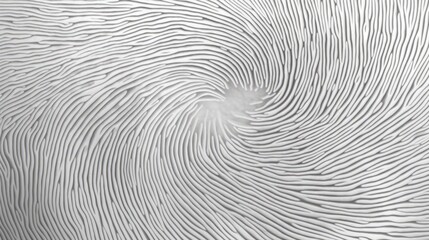 Fingerprint fragment white color background. AI generated.