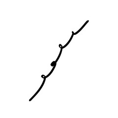 Set of hand drawn wavy, zigzag lines. Vector illustration