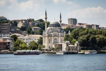 Fototapeta na wymiar beautiful views of istanbul mosque AI
