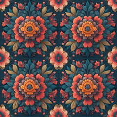 Patron flowers as wallpaper Illustration. Generative AI