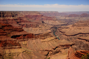 Hazy Blue Sky Grand Canyon Arizona