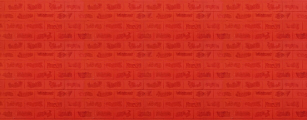 Fototapeta premium red brick wall beautiful brick blocks for background