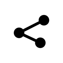 share icon vector. connect and data sharing icon, connection symbol