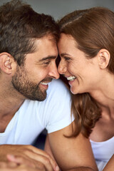 Obraz premium You are my life. a happy young couple sharing an affectionate moment at home.