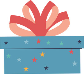 Gift box icon for giveaway sales, birthday and holiday present, prize and Christmas gift