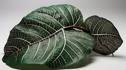 熱帯美：大きな斑点入りの葉っぱの植物の芸術的表現 No.007 | Tropical Beauty: An Artistic Representation of a Large Speckled Leaf Plant Generative AI