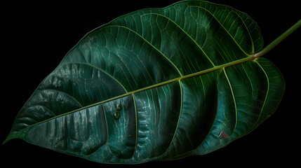 熱帯美：大きな斑点入りの葉っぱの植物の芸術的表現 No.002 | Tropical Beauty: An Artistic Representation of a Large Speckled Leaf Plant Generative AI