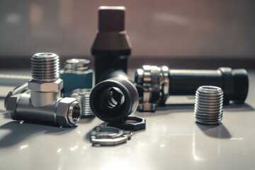 Plumbing tools and equipment. Generative AI