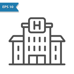 Hospital Building Icon. Clinic