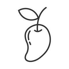 mango fruit icon illustration