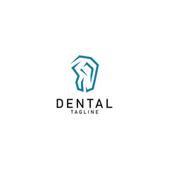 Dental logo design icon vector