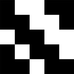 Abstract geometric pattern design. Black flat decorative design element. PNG with transparent background.