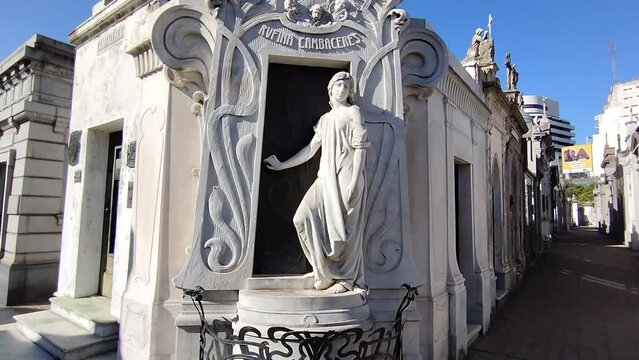 Tomb of a teenager buried alive with catalepsy in La Recoleta cemetery buenos aires