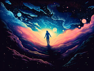 Astral body - astral projection proof of soul Generative AI