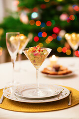 Christmas dining table