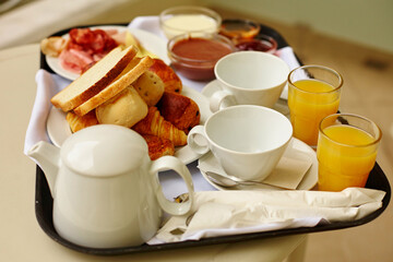 Delicious breakfast for two