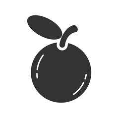 orange fruit icon illustration