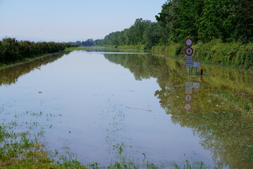 Fototapeta na wymiar Flood in Emilia Romagna May 2023
