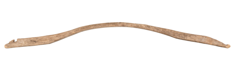 old carrying yoke cut out on white background