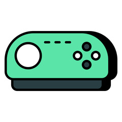 A flat design, icon of projector